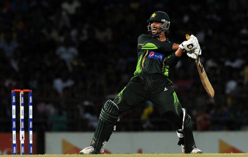 Anwar Ali carves the ball through the off side, Sri Lanka v Pakistan, 2nd T20. PHOTO: AFP