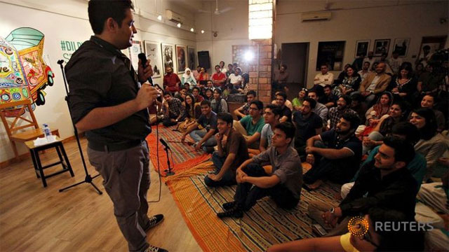 Pakistani comedians face harsh blasphemy laws and a barrage of death threats if their jokes offend the wrong person. PHOTO: REUTERS