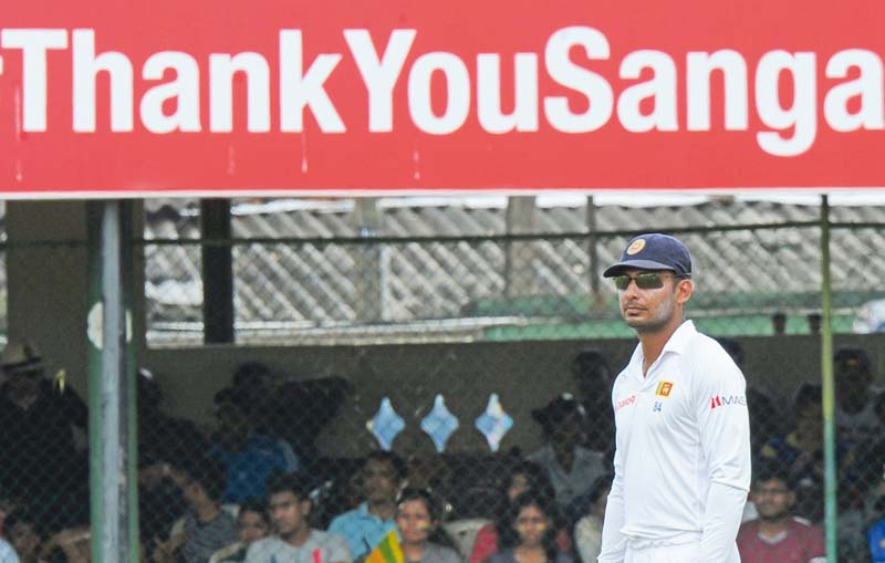 Sangakkara finished his career with 12,400 runs from 134 Tests. PHOTO: AFP