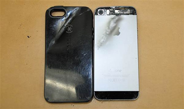 A Fresno State University student's iPhone stopped a bullet during an attempted robbery. PHOTO: Fresno Police Department