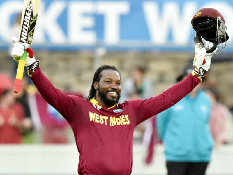 Gayle is the only player to have scored a triple century in Tests, a double century in ODIs and a century in T20s. PHOTO: AFP