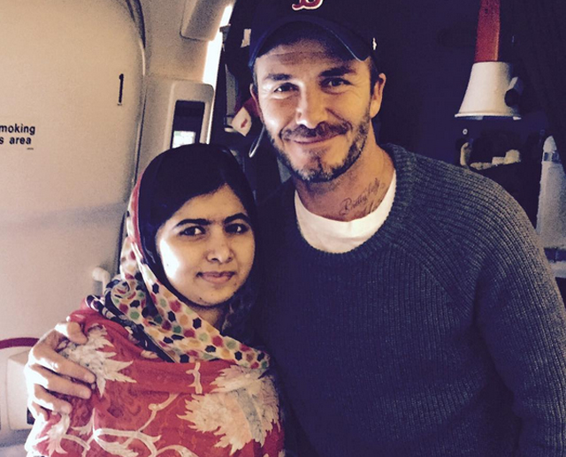 “I was fortunate again to meet the incredible and inspirational Malala. A true role model to so many people,” said Beckham. PHOTO: instagram.com/davidbeckham/