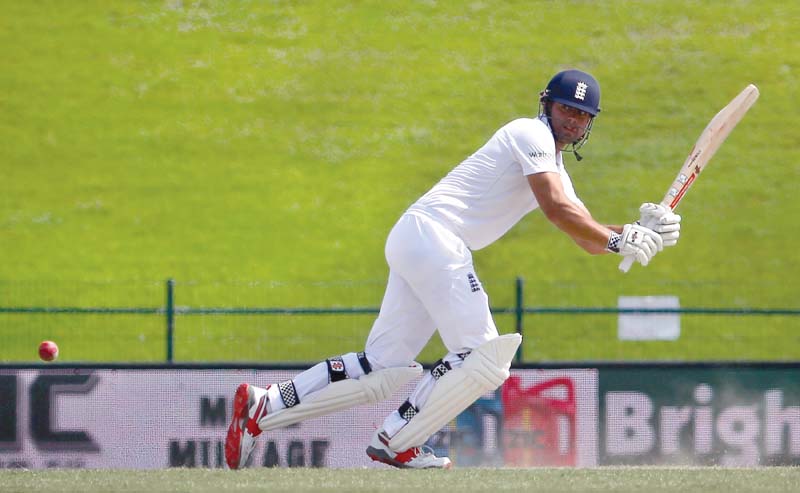 England skipper scores unbeaten 168 to leave side 290-3 on largely uneventful day. PHOTO: AFP