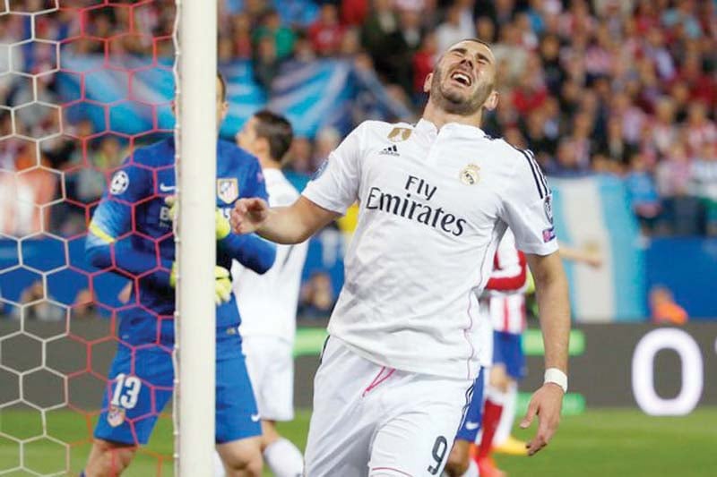Benzema is the go-to man for new Real coach Rafa Benitez but the league’s top scorer is set for a spell on the sidelines after suffering an injury with France. PHOTO: REUTERS