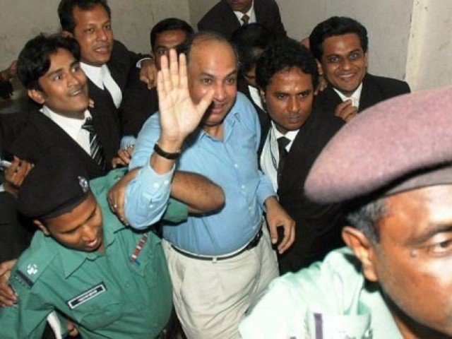 Salauddin Quader Chowdhury (C) is a key figure in the main opposition Bangladesh Nationalist Party. PHOTO: AFP