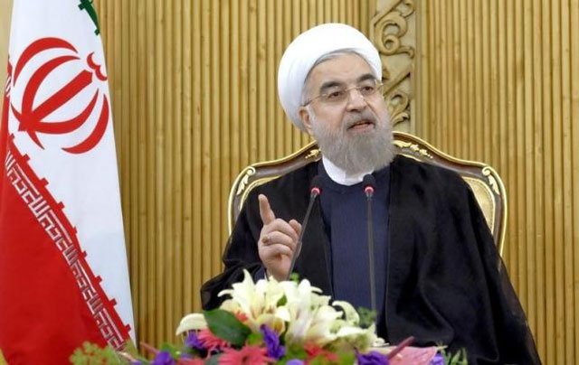 Iranian President Hassan Rouhani speaks after returning from the annual United Nations General Assembly, in Tehran September 29, 2015. PHOTO: REUTERS