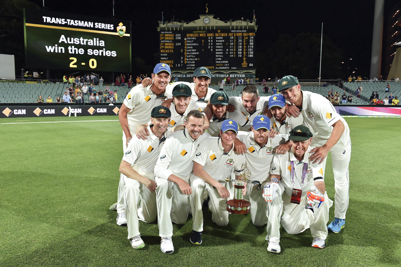 he first-ever day-night Test proved to be a resounding success as a nail-biter finished Australia’s way to give them the series. PHOTO: AFP