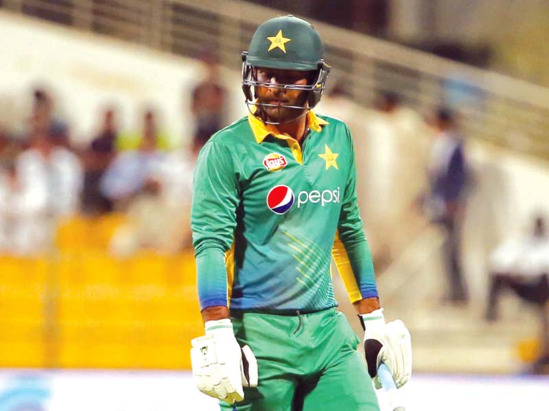 Iftikhar made just five on his debut after being asked to play less than six hours after arriving in Abu Dhabi. PHOTO: AFP