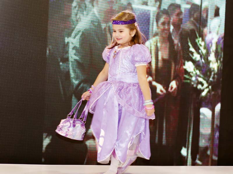 Accessories featuring popular Disney characters were seen on the ramp. PHOTO: PUBLICITY