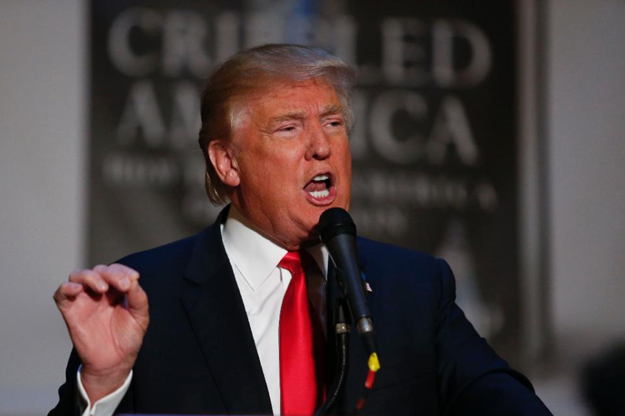 Republican presidential front-runner Donald Trump, pictured November 3 2015, called November 22 for the return of waterboarding in US interrogations as well as the surveillance of mosques PHOTO: AFP