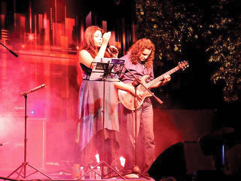 The sultry-voiced diva who sings for Mekaal Hasan Band is the only Indian woman to sing for a Pakistani band. PHOTO: PUBLICITY