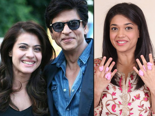 But that's not it. King Khan will wear an Amir Adnan creation on the show while Kajol will adorn a red gown by FnkAsia!