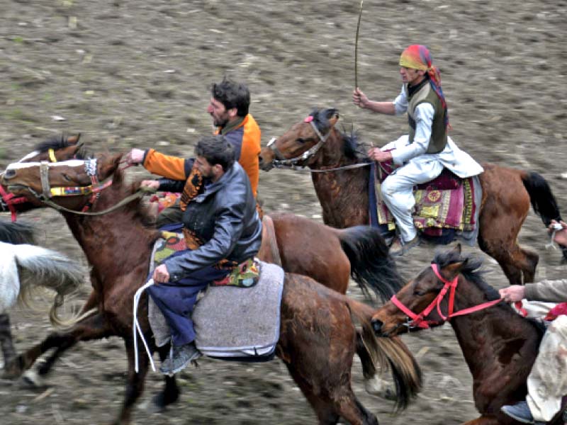 Teacher sent home on a horse laden with gifts. PHOTOS: EXPRESS