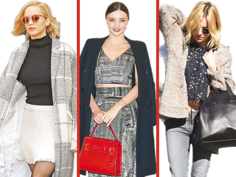 Celebs boast winter swagger