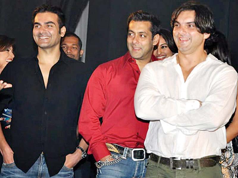 Salman, Arbaaz and Sohail Khan are the sons of screenwriter Salim Khan and his first wife Sushila Charak. PHOTO: FILE