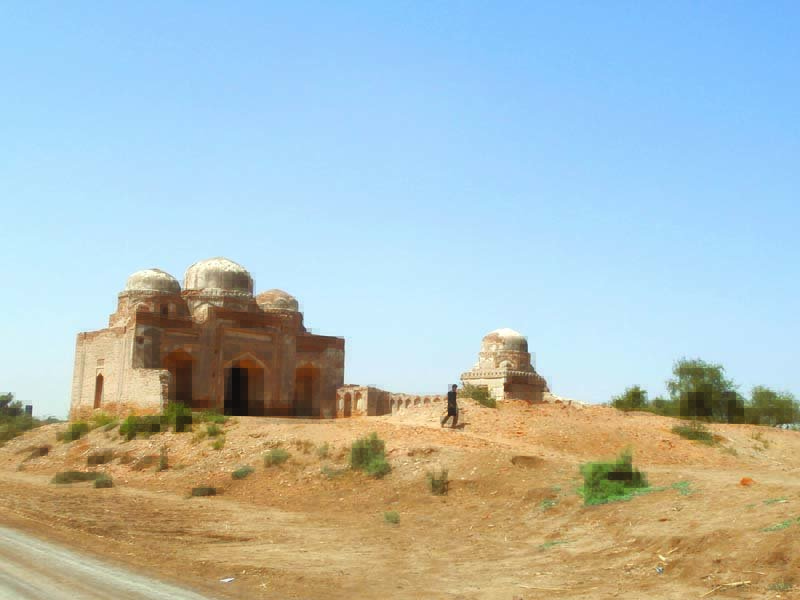 First structure: A larger mosque with an accomanying smaller, domed structure.  PHOTOS BY ZAHIDA REHMAN JATT