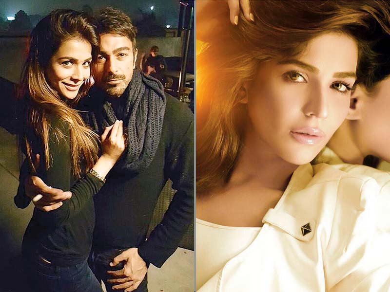 Humaima and Shaan strike a pose on the sets of Arth 2. PHOTO: PUBLICITY & AKIF ILYAS