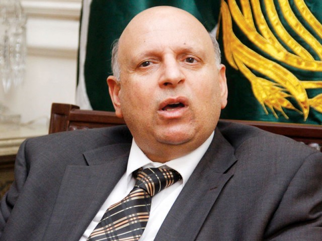 Chaudhry Muhammad Sarwar. PHOTO: FILE