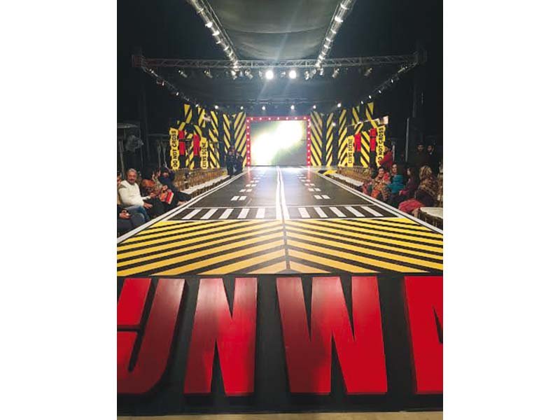 The show was supposed to start at 5pm, but got delayed till 8pm. Even then, the designers had no clue about the line-up. PHOTOS: MEHEK SAEED/EXPRESS