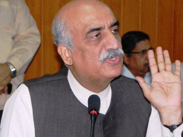 Leader of the Opposition in the National Assembly Khursheed Shah. PHOTO: PID