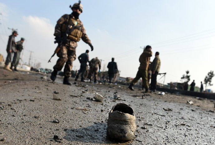 A file photo of an attack in Afghanistan. PHOTO: AFP