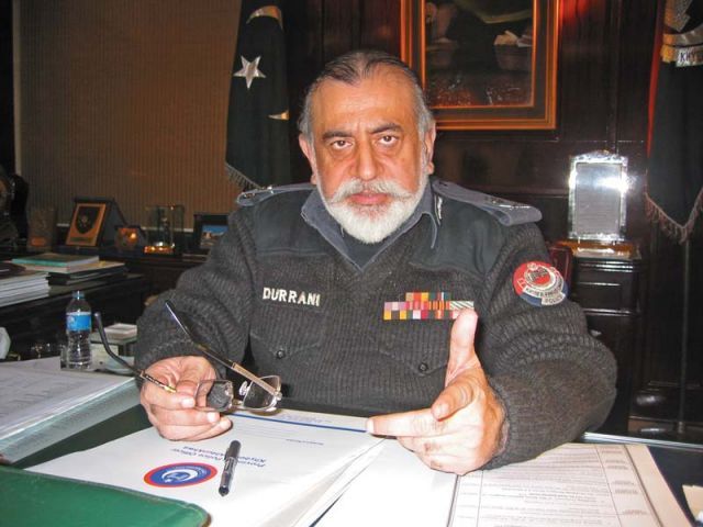 IGP Nasir Khan Durrani. PHOTO: EXPRESS