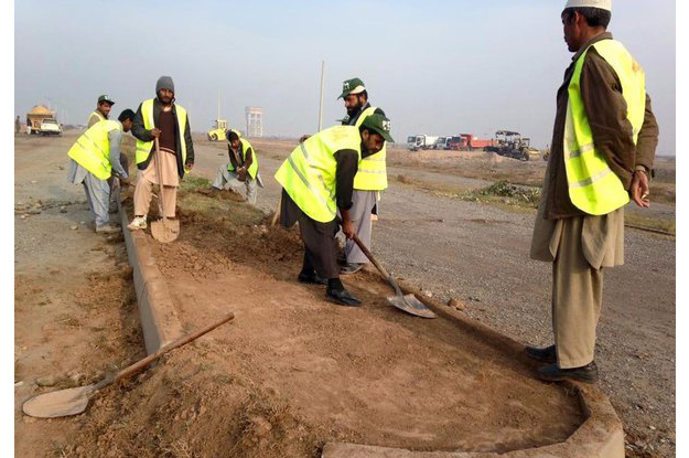 Construction site of Regi Model Town. PHOTO: TWITTER