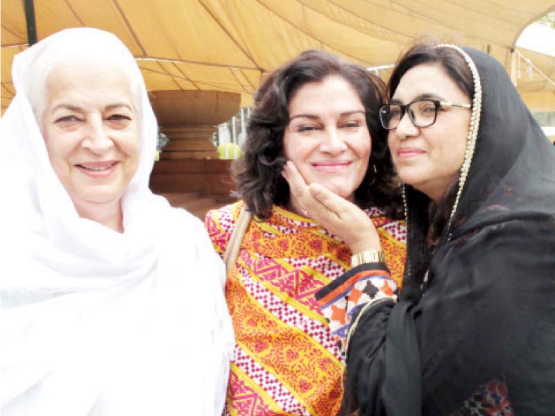 MPA Kanwal Nauman joins the session after recovering from a brain haemorrage. PHOTO: EXPRESS