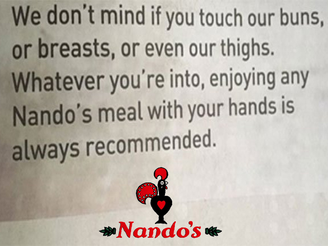 Women are not meat: Nando’s ad makes me sick to the stomach