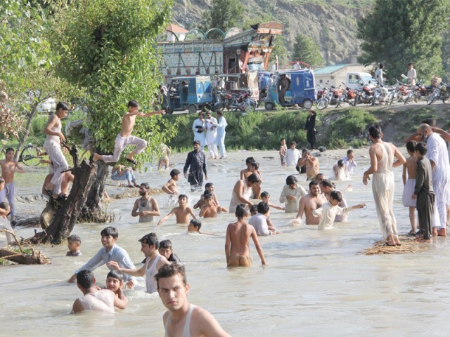 Those who cannot afford have to dive in canals. PHOTO: EXPRESS