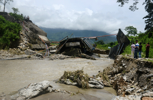 Hundreds die every year in floods and landslides during the monsoon season in South Asia.
PHOTO: AFP
