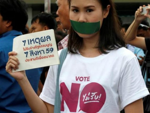 They confessed to tearing down the voter lists. PHOTO: REUTERS