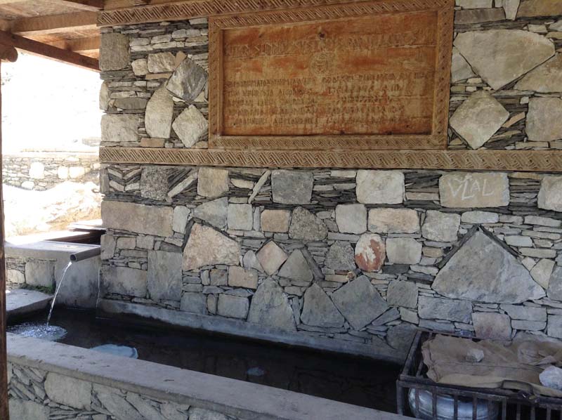 The washing place built by a Greek volunteer in Broon, Bumboret in Chitral. PHOTO: ZAHIDUNNISA/EXPRESS