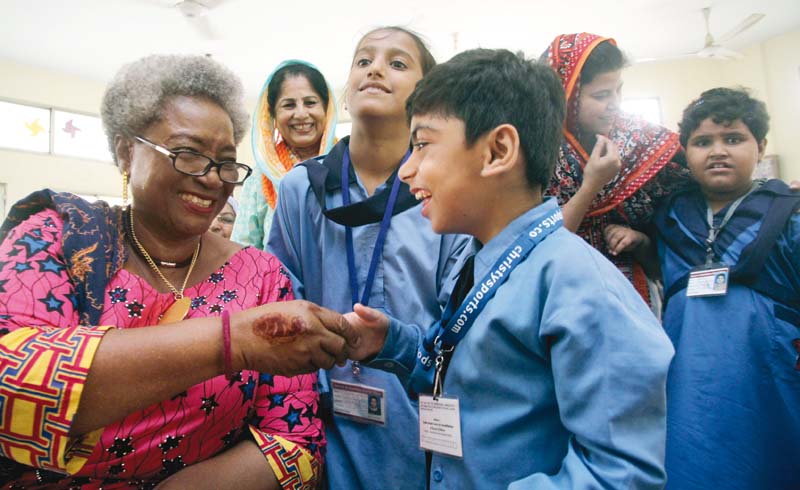Alatise has said Pakistanis are adopting IIW’s theme for the year, ‘Touch a Heart’, to the core. PHOTO: ATHAR KHAN/EXPRESS