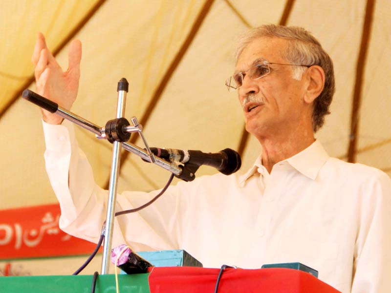Chief minister speaks at the inauguration. PHOTO: EXPRESS