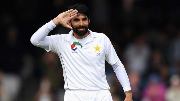 Pakistan skipper Misbahul Haq, after becoming the most succesful Test captain, helped the country to another achievement. PHOTO: REUTERS