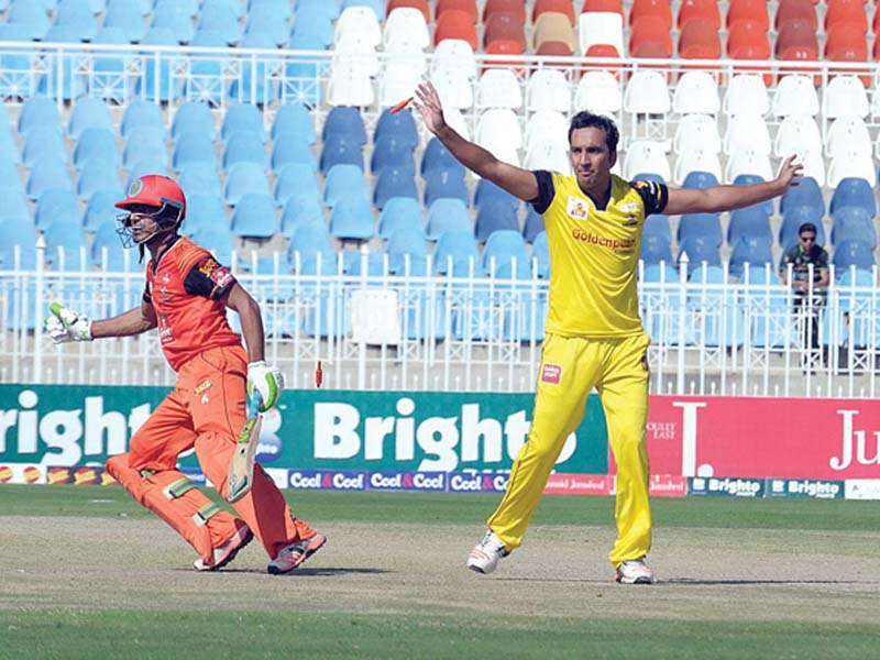 Imran Khan Jr was at his brilliant best as he claimed 2-22 in four overs to ensure Islamabad were never in with a shout. PHOTO: APP