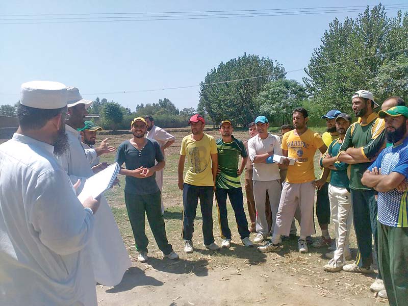 Trails under way for Tangi Premier League in Charsadda. PHOTOS: EXPRESS