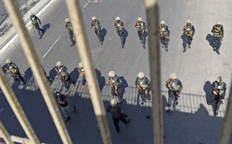 Law enforcement agencies’ officers have been deployed throughout Karachi to ensure safety of Muharram processions and majalis. PHOTO: AFP