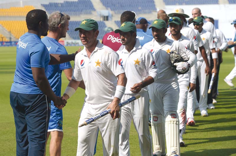 Pakistan have taken an unassailable lead in the Test series against West Indies and would be hoping to replicate that form against New Zealand next month. PHOTO: AFP