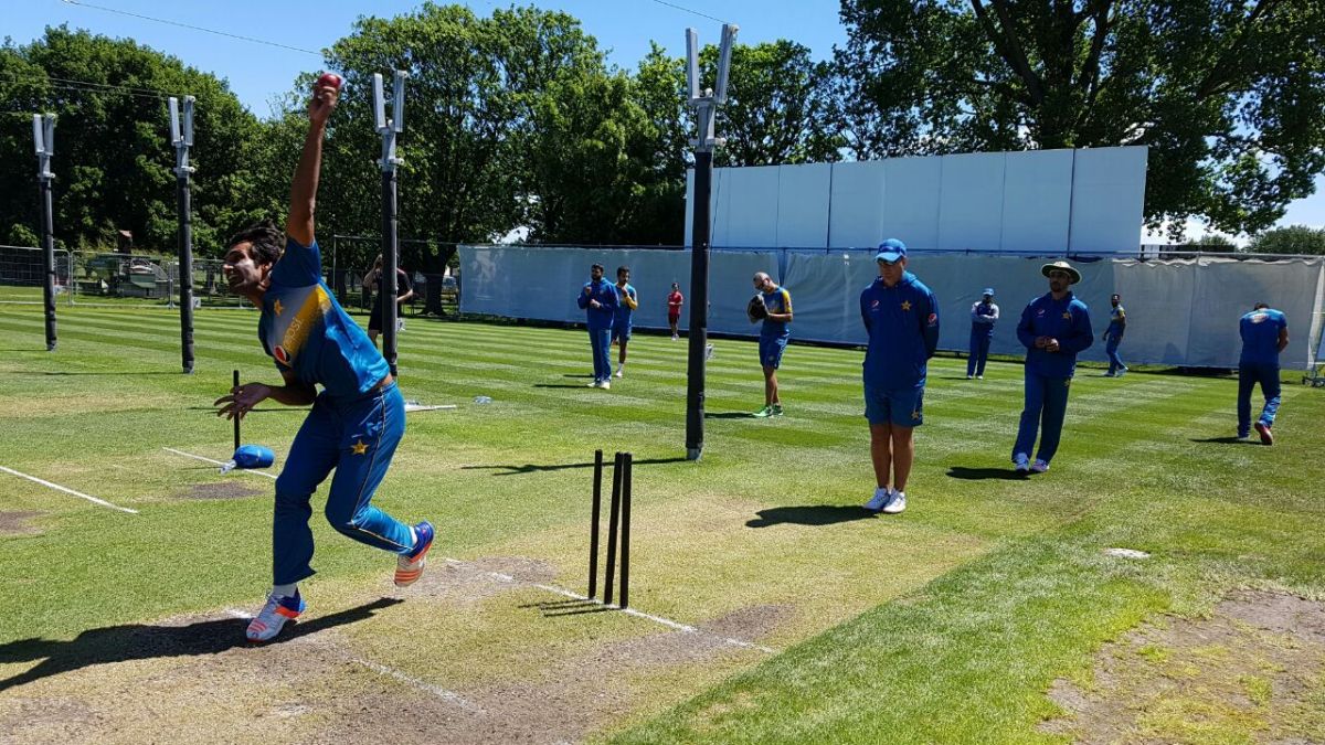 Pakistan players train ahead of their Test against New Zealand, which starts from tomorrow in Christchurch. PHOTO COURTESY: PCB