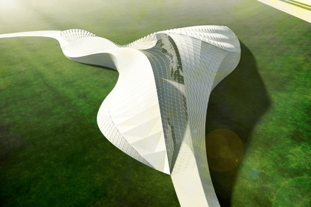 An exhibition center designed by Cazza. PHOTO: EDUARD GALKIN