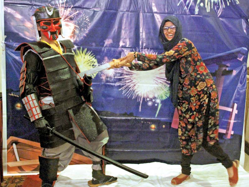People dressed up as their favourite anime characters at the Japan Fest, which was held in Karachi in September. The cosplaying scene in Karachi has picked up in the last few years. PHOTOS: AYESHA MIR/EXPRESS