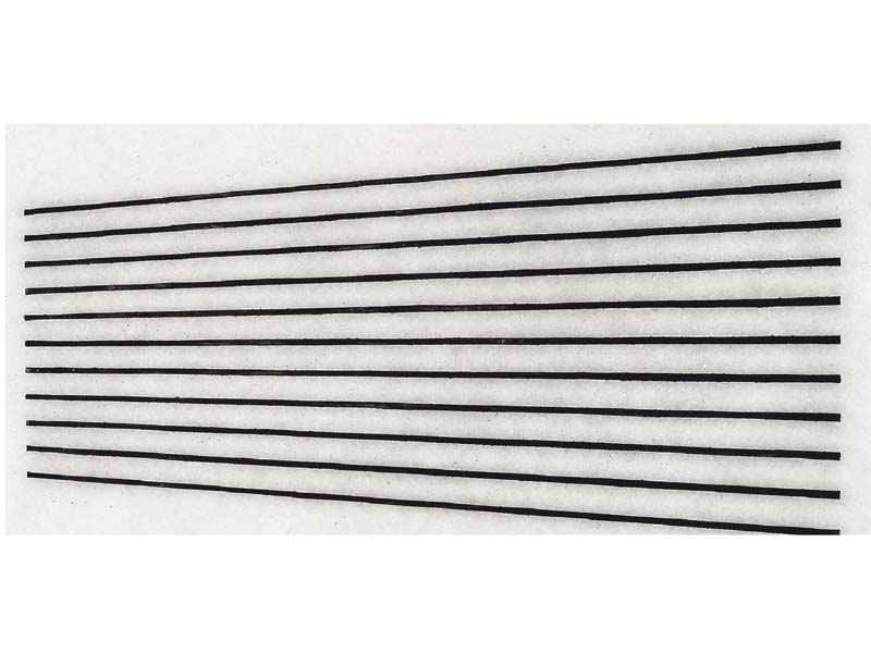 The artist has used lines and calligraphy to create black and white pieces that create optical illusions. PHOTOS: COURTESY CANVAS GALLERY