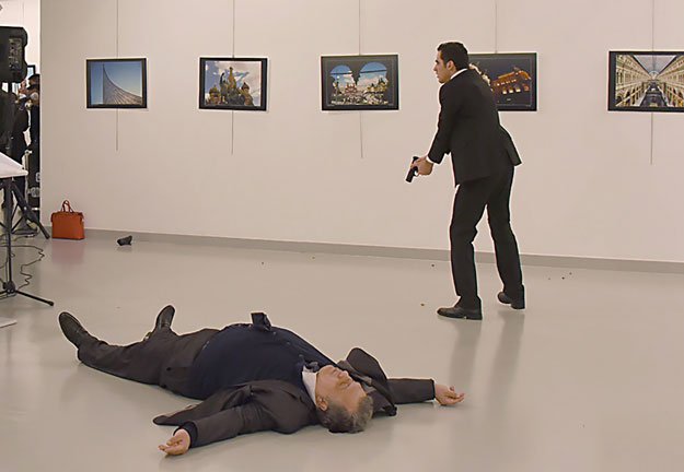 The murder of Mr Karlov may be seen as part of the backlash in Turkey against Russian actions in Syria. PHOTO: AFP