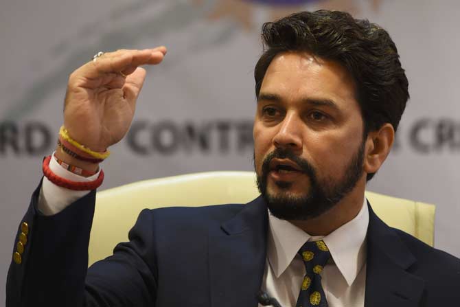 Anurag Thakur. PHOTO: AFP