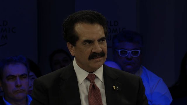 General (retd) Raheel Sharif at the World Economic Forum. SCREEN GRAB