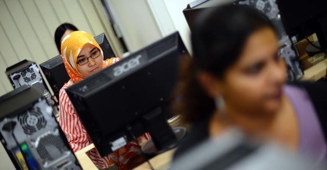 Islamabad-based Invest2Innovate (i2i) says 23 per cent of youth want to start their own businesses. PHOTO: AFP