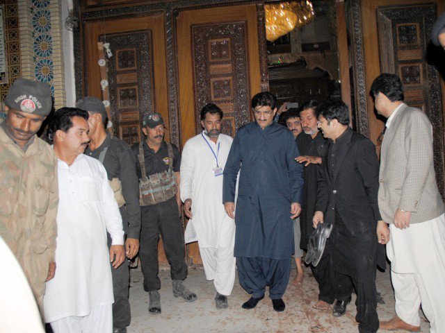 Murad Ali Shah says foreign elements involved in terror incidents, links Lahore and Sehwan attacks with Afganistan: PHOTO: SHAHID ALI/EXPRESS
