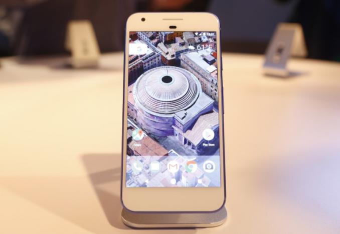 The Google Pixel phone is displayed during the presentation of new Google hardware in San Francisco, California, US October 4, 2016. PHOTO: REUTERS